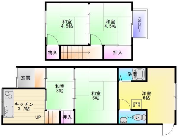西山本町6丁目貸家