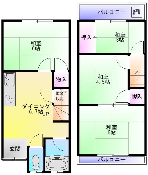 大蓮東4丁目貸家