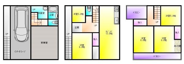 緑ヶ丘５丁目戸建て（ガレージ付き）