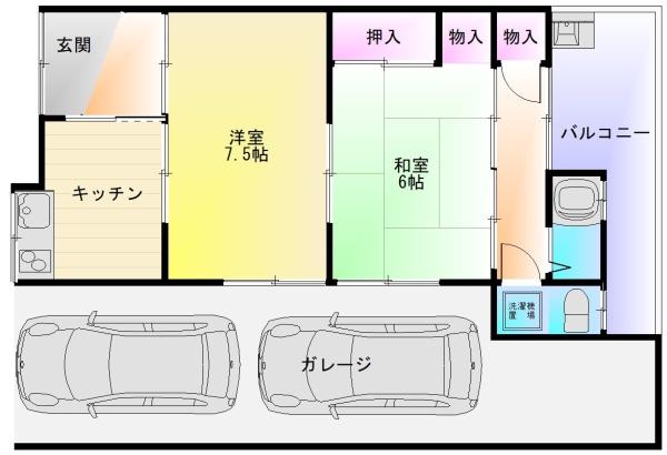黒谷2丁目平屋