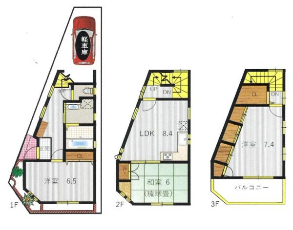 刑部4丁目ガレージ付き戸建て
