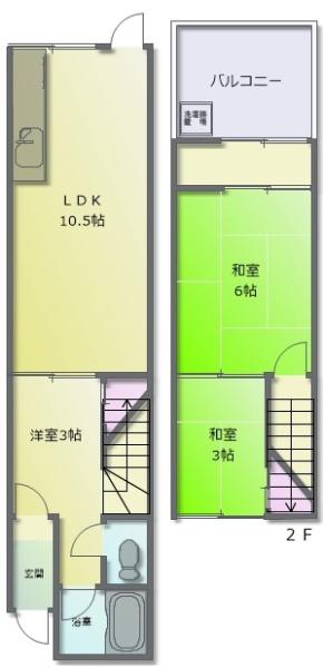 大蓮北2丁目貸家