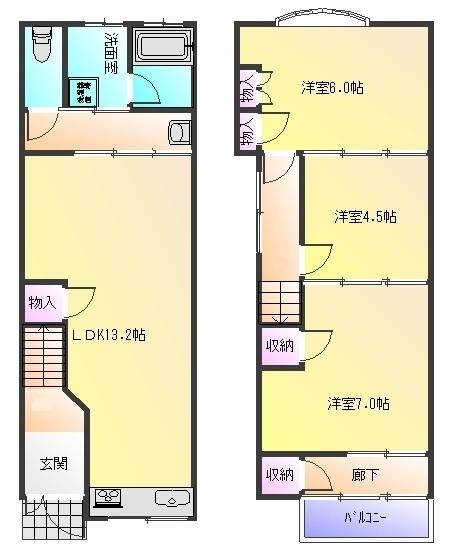 萱振3丁目貸家