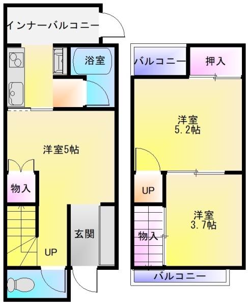 八尾木1丁目貸家