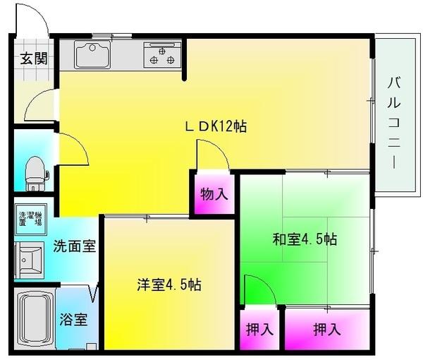西岡ハイツ(間取り)