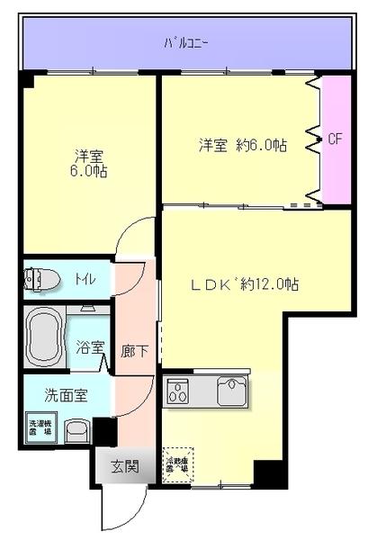 パークコート八戸ノ里2(間取り)