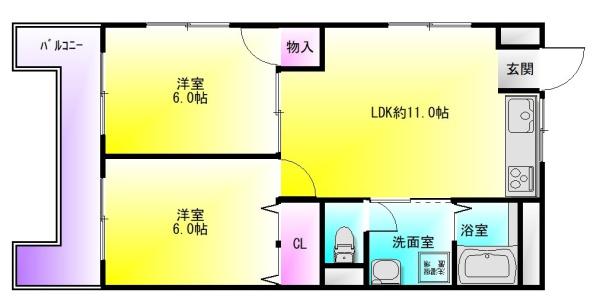 コーポ松浦(間取り)
