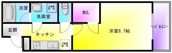 フジパレスパルトネールさとの1番館(間取り)