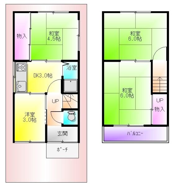 柏原市古町３丁目戸建て（ペット相談可）