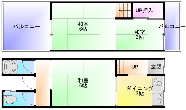 法善寺1丁目貸家