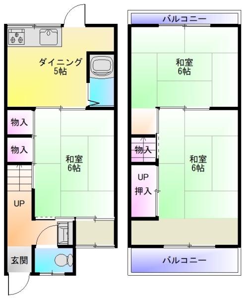 南植松町4丁目貸家