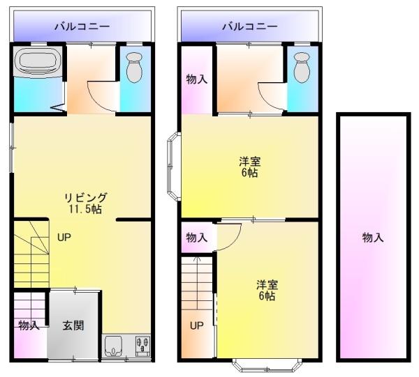 八尾市南本町４丁目の貸家