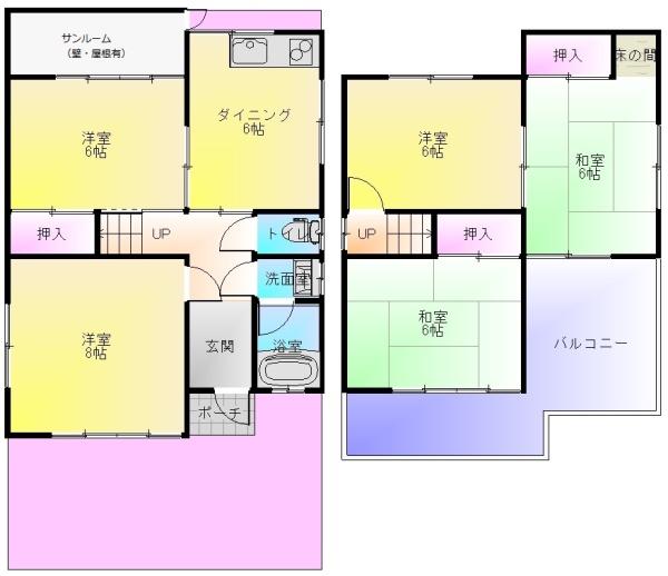 川北3丁目ガレージ付戸建