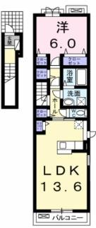大阪市平野区長吉六反２丁目のアパート
