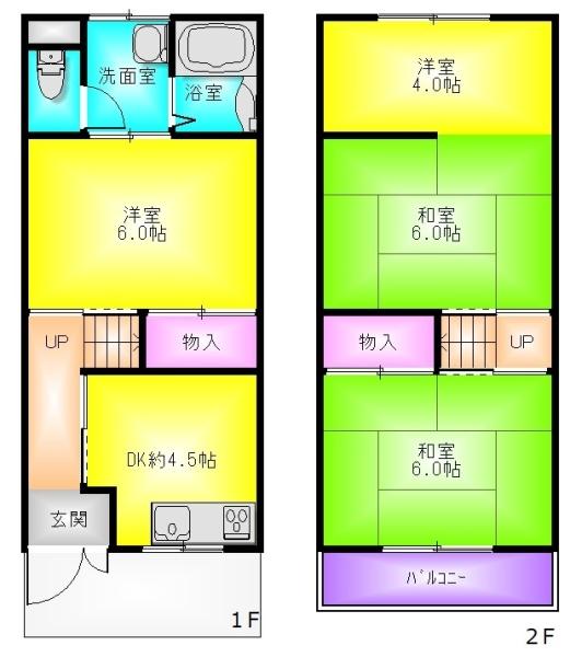 南木の本6丁目貸家