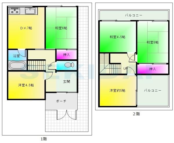 八尾木５丁目一戸建貸家