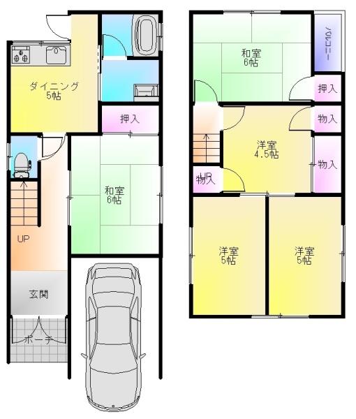 法善寺4丁目ガレージ付戸建