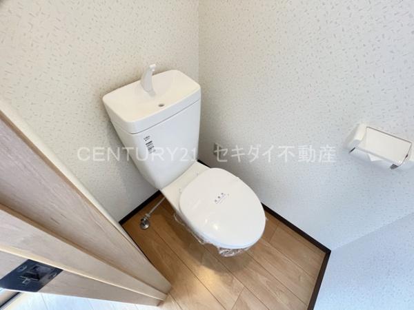 八尾市跡部本町2丁目のテラスハウス(トイレ)