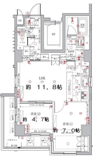 ディアレイシャス港区海岸(間取り)