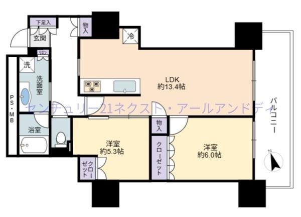 阿波座ライズタワーフラッグ46