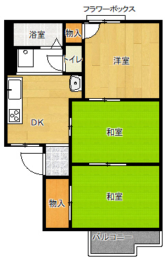 春日井市気噴町北２丁目のアパート