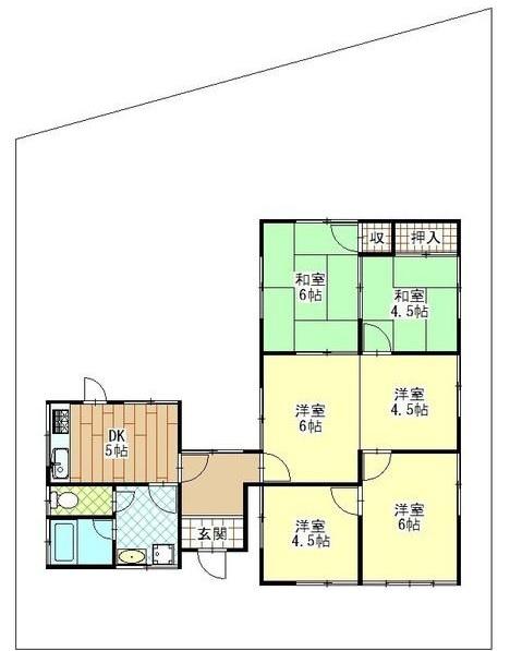 富雄泉ケ丘貸家
