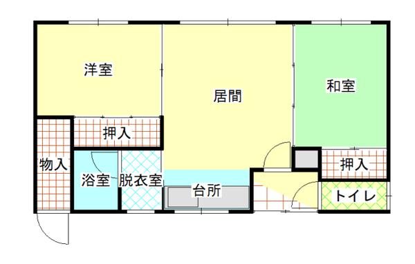 豊岡7・6貸家