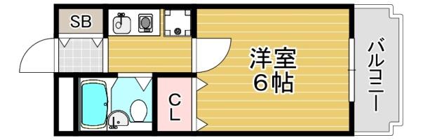 セレッソコート大阪城前(間取り)