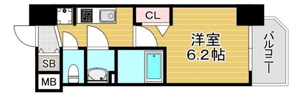 プレサンス長堀通グレイタス(間取り)