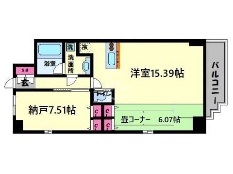 大阪市中央区材木町のマンション
