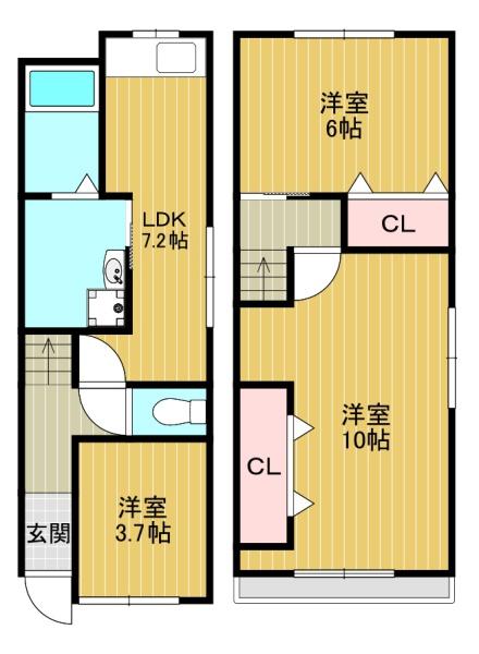 平野馬場2丁目貸家