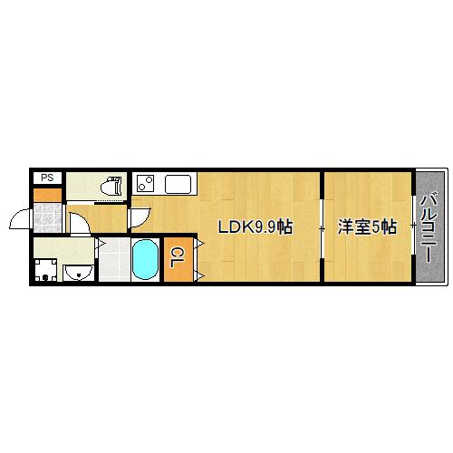 大阪市平野区加美北３丁目のアパート