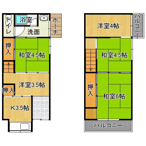 瓜破東4丁目借家