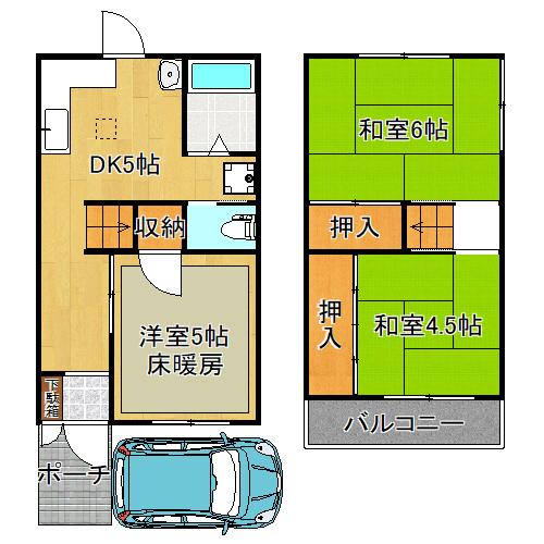 長吉六反３丁目貸家
