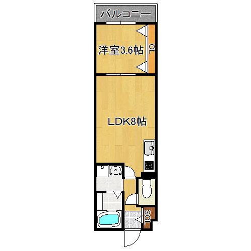 大阪市東住吉区矢田４丁目のハイツ