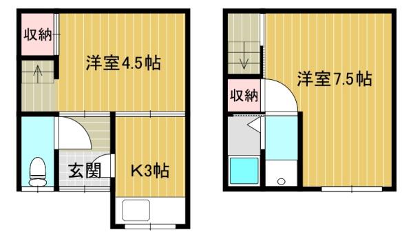 大阪市東住吉区南田辺４丁目の貸家