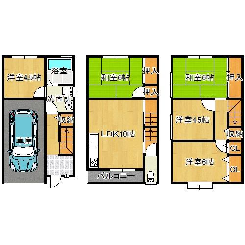 松屋町戸建