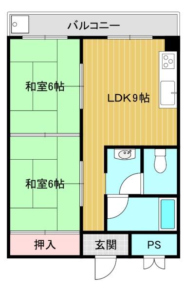 八尾市沼３丁目のハイツ