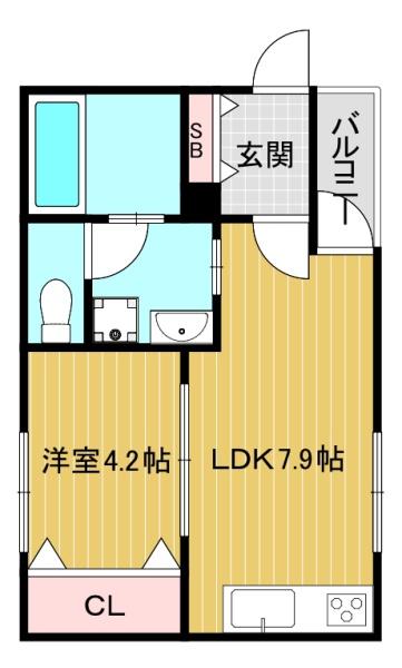 大阪市平野区平野市町１丁目のハイツ