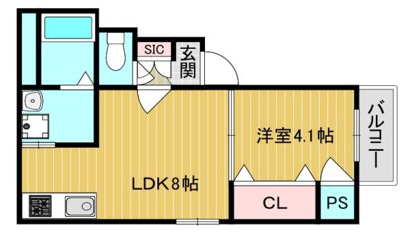 大阪市東住吉区矢田４丁目のハイツ