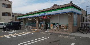 大阪市東住吉区矢田４丁目のハイツ(ファミリーマート東住吉矢田店)