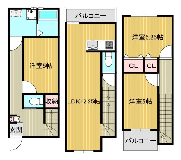 大阪市東住吉区鷹合１丁目の貸家