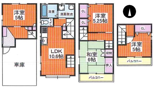 大阪市平野区背戸口１丁目の貸家