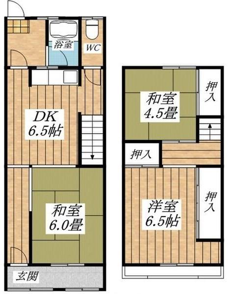 瓜破３丁目貸家北から３号