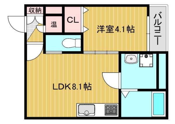 大阪市東住吉区住道矢田１丁目のハイツ