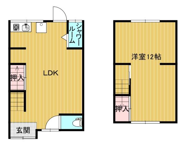 瓜破２丁目貸家