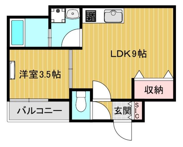 大阪市平野区瓜破東３丁目のハイツ