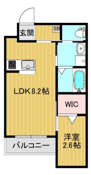 リアコート北田辺(間取り)