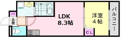 大阪市平野区加美東４丁目のハイツ