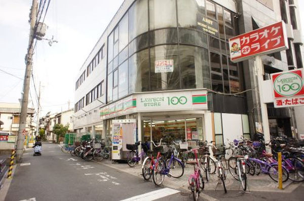 大阪市平野区長吉長原2丁目のマンション(ローソンストア100出戸駅前店)